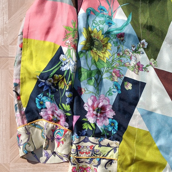 Johnny Was floral geometric kimono size L - Picture 3 of 6
